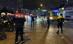 Polis ekiplerinden trafik denetimi