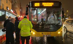 Kırmızı ışıkta geçen yayaya İETT otobüsü çarptı