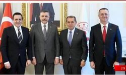 Dursun Özbek'ten İçişleri Bakanı Çiftçi'ye ziyaret