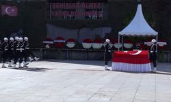 Şehit olan polis memuru için cenaze töreni düzenlendi