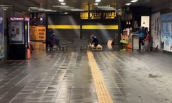 Metro alt geçidini su bastı