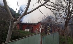 Pendik’de tek katlı ev alevlere teslim oldu