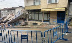 Yıkım kabusa döndü: Yan binanın kolonu patladı