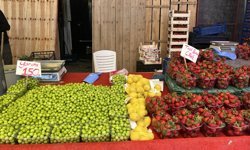 Yaz meyveleri pazar tezgahlarında yerini aldı