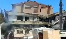 Kentsel dönüşüme giren bina tek darbeyle yıkıldı