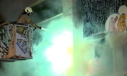 Bağcılar İSTOÇ’da iki katlı iş yerinde yangın