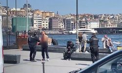 Sirkeci sahilinde korku dolu anlar