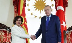 Erdoğan, Kuzey Makedonya Cumhurbaşkanı ile görüştü