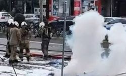 Fatih'te çöp kamyonunda patlama