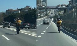 D-100 Karayolu’nda pes dedirten görüntü