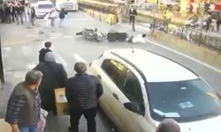 Sultangazi'de motosiklet yayaya çarptı