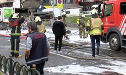 Fatih'te çöp kamyonunda patlama