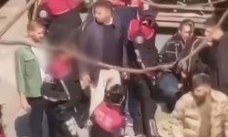 Çatışmada şüphelilerden birinin yakalandığı anlar kamerada