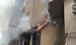 Şişli'de baca yangını paniğe neden oldu