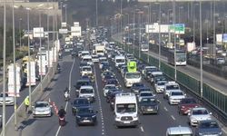 Haftanın ilk iş gününde trafik yoğunluğu