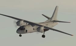 Kırım'da askeri nakliye uçağı düştü