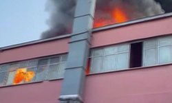 Geri dönüşüm tesisinde yangın