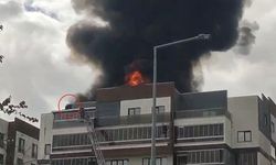 8 katlı binada korku dolu dakikalar