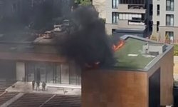 Küçükçekmece’de okul inşaatında yangın çıktı