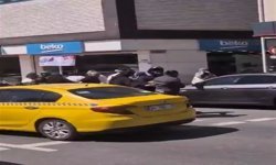 Ataşehir'de tekmeli yumruklu yol verme kavgası