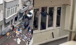 Kağıthane’de korku dolu anlar: Camları kırdı, eşyaları attı