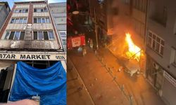 Bayrampaşa’da korkutan yangın: Market küle döndü