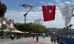 Büyükçekmece Sahili’nde dronlu güvenlik denetimi