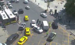 Ticari araç polise çarptı: Beşiktaş’ta korkutan kaza