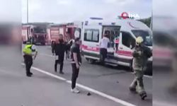 İstanbul Havalimanı yolunda minibüsle kamyonet çarpıştı