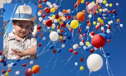 Metehan bebek için gökyüzüne balonlar bırakıldı