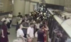 Gayrettepe metrosunda yankesicilik kamerada