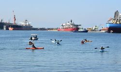 Vatandaşlar Marmara’da kano keyfi yaşadı