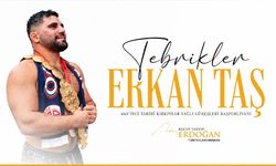Erdoğan, başpehlivanlık unvanını kazanan Erkan Taş’ı tebrik etti