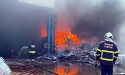 Tekirdağ'da geri dönüşüm tesisinde yangın