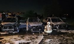 Avcılar'da 3 otomobil alevlere teslim oldu