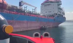 Makine arızası yapan tanker, Yalova Demirleme Sahası'na alındı