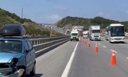 Beykoz Kuzey Marmara Otoyolu’nda otomobil, yolcu otobüsüne çarptı