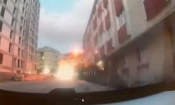 Bahçelievler'deki bina çökmesi saniye saniye görüntülendi