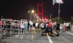 'Asırlık Gece' için köprüde set kuruldu, trafik durduruldu