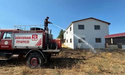 Bolu’da kereste fabrikasının yanında korkutan yangın
