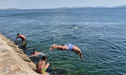İstanbullular serinlemek için Caddebostan Sahili'ne akın etti