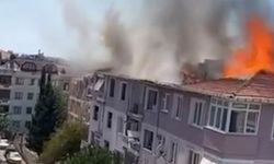 Maltepe’de boş binanın çatısında yangın
