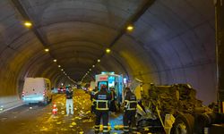 İstanbul-İzmir Otoyolu tünelinde kaza: 2 yaralı