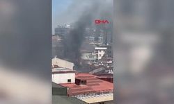 Kağıthane'de 4 katlı binanın çatısında yangın