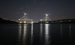 Kanal İstanbul güzergahında dev ilerleyiş: Sazlıdere Köprüsü gece görüntülendi