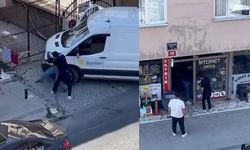 Ataşehir'de sokak ortasında tekme tokat kavga kamerada