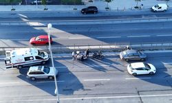 Büyükçekmece E-5’te trafiği kilitleyen kaza