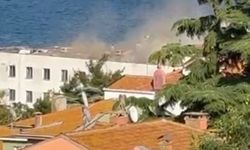 Heybeliada'da Deniz Harp Okulu'nun çatısında yangın