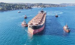 Rusya'da İHA saldırısına uğrayan gemi İstanbul Boğazı'ndan geçti