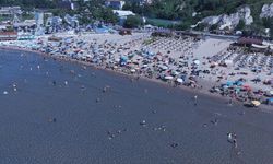 Şile'de plajlar doldu taştı